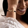 image:imageRossSimons Italian Black Leather 2Strand Braided Toggle Braceletno gemstone