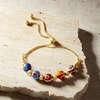 image:imageRossSimons Italian Multicolored Murano Glass Floral Bead Bolo Bracelet in 18kt Gold Over Sterling