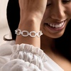 image:imageRossSimons Italian RhodiumPlated Link Braceletno gemstone