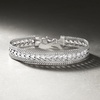 image:imageRossSimons Italian Silver Heart Motif BraceletWhite