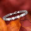 image:imageRossSimons Italian Sterling Silver Heart Beaded Braceletno gemstone