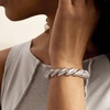 image:imageRossSimons Italian Sterling Silver Large San Marco Braceletno gemstone