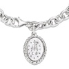 image:imageRossSimons Italian Sterling Silver Miraculous Medal Charm Braceletno gemstone