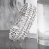 image:imageRossSimons Italian Sterling Silver MultiRow Heart Bracelet80 Inches