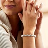 image:imageRossSimons Italian Sterling SilverPlated Bead Stretch Braceletno gemstone