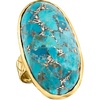 image:imageRossSimons Mohave Turquoise Ring in 18kt Gold Over SterlingTurquoise