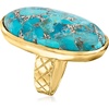 image:imageRossSimons Mohave Turquoise Ring in 18kt Gold Over SterlingTurquoise
