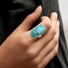 image:imageRossSimons Mohave Turquoise Ring in 18kt Gold Over SterlingTurquoise