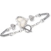 image:imageRossSimons MotherOfPearl BaliStyle Heart Bracelet in Sterling Silvermother of pearl