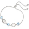 image:imageRossSimons MotherOfPearl and 600 ct tw Sky Blue Topaz Bolo Bracelet in Sterling Silver
