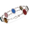 image:imageRossSimons MultiGemstone Scarab Bracelet in Sterling Silvercarnelian