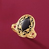 image:imageRossSimons Onyx Scrollwork Ring in 14kt Yellow GoldBlack