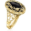 image:imageRossSimons Onyx Scrollwork Ring in 14kt Yellow GoldBlack