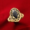 image:imageRossSimons Onyx Scrollwork Ring in 14kt Yellow GoldBlack