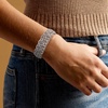 image:imageRossSimons RhodiumPlated WovenLink Braceletno gemstone