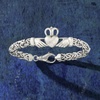 image:imageRossSimons Sterling Silver Byzantine Claddagh Braceletno gemstone