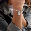 image:imageRossSimons Sterling Silver Personalized Heart Charm Bracelet