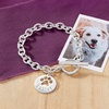 image:imageRossSimons Sterling Silver Personalized Paw Print CutOut Charm Bracelet