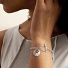 image:imageRossSimons Sterling Silver Personalized Paw Print CutOut Charm Bracelet