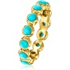 image:imageRossSimons Turquoise Eternity Band in 18kt Gold Over SterlingCreated Turquoise