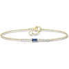 image:imagePure Collection by RossSimons 010 Carat Sapphire and 11 ct tw Diamond Bar Bracelet in 14kt Yellow GoldSapphire