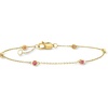 image:imagePure Collection by RossSimons 020 ct tw Ruby Station Bracelet in 14kt Yellow GoldRuby