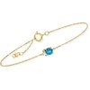 image:imagePure Collection by RossSimons 030 Carat London Blue Topaz Bracelet With Swiss Blue Topaz and Diamonds in 14kt Yellow GoldTopaz