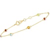 image:imagePure Collection by RossSimons 069 ct tw MultiGemstone Station Bracelet in 14kt Yellow GoldAmethyst