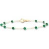 image:imagePure Collection by RossSimons 160 ct tw Emerald Bead Station Bracelet in 14kt Yellow GoldEmerald