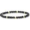 image:imagePure Collection by RossSimons 445mm Onyx Bead Stretch Bracelet With 14kt Yellow GoldOnyx