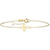 image:imagePure Collection by RossSimons Italian 14kt Yellow Gold Looped Cross Braceletno gemstone