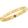 image:imageRossSimons 030 ct tw MultiGemstone Floral Bangle Bracelet in 18kt Gold Over SterlingGarnet