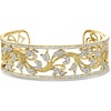image:imageRossSimons 050 ct tw Diamond Floral Filigree Cuff Bracelet in 18kt Gold Over SterlingDiamond