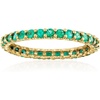 image:imageRossSimons 070 ct tw Emerald Eternity Band in 14kt Yellow GoldEmerald