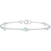 image:imageRossSimons 080 ct tw BezelSet Swiss Blue Topaz Station Bracelet in Sterling SilverTopaz
