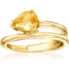 image:imageRossSimons 090 Carat Citrine Wrap Ring in 18kt Gold Over SterlingCitrine