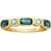 image:imageRossSimons 090 ct tw London and Sky Blue Topaz Ring in 14kt Yellow GoldTopaz