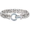 image:imageRossSimons 090 ct tw Sky Blue Topaz Byzantine Bracelet in Sterling SilverTopaz