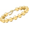 image:imageRossSimons 10mm 14kt Yellow GoldPlated Bead Bracelet 7 inches