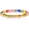 image:imageRossSimons 110 ct tw Multicolored Sapphire Eternity Band in 14kt Yellow GoldSapphire