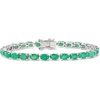 image:imageRossSimons 1100 ct tw Emerald Tennis Bracelet in Sterling SilverEmerald