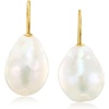 image:imageRossSimons 1112mm Cultured Baroque Pearl Drop Earrings in 14kt Yellow Gold