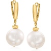 image:imageRossSimons 115125mm Cultured Pearl Drop Earrings in 14kt Yellow Gold