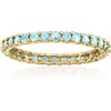 image:imageRossSimons 120 ct tw Swiss Blue Topaz Eternity Band in 14kt Yellow GoldTopaz