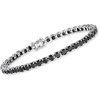 image:imageRossSimons 1200 ct tw Black Spinel Tennis Bracelet in Sterling Silverspinel