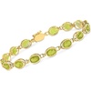 image:imageRossSimons 1200 ct tw Oval BezelSet Peridot Bracelet in 14kt Yellow GoldPeridot