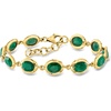 image:imageRossSimons 1400 ct tw Emerald Bracelet in 18kt Gold Over Sterling 7 inches