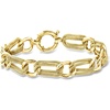 image:imageRossSimons 14kt Yellow GoldPlated Alternating Oval and RoundLink Braceletno gemstone