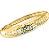 image:imageRossSimons 14kt Yellow GoldPlated Bangle Bracelet With Simulated Tonal Blue and White Gemstonesno gemstone