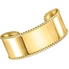 image:imageRossSimons 14kt Yellow GoldPlated BeadedEdge Cuff Bracelet 7 inches